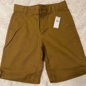 Boys Old Navy Flat Front Twill Shorts _ Camel